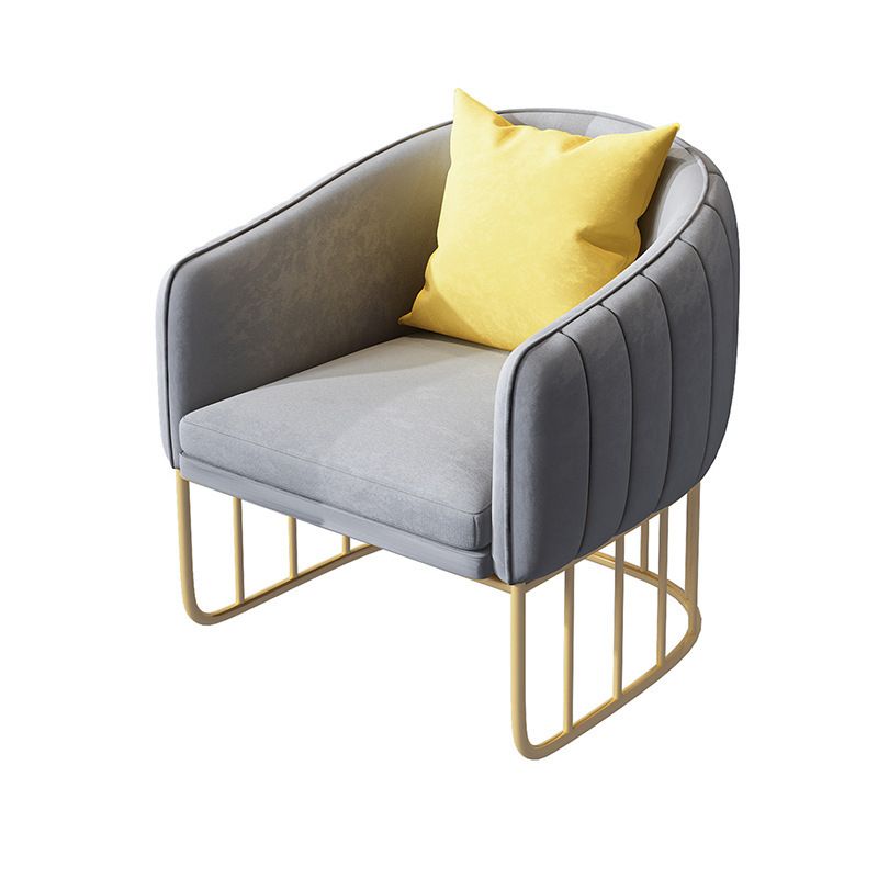 Contemporary Tight Back Sofa with Tuxedo Arm and Metal Base for Living Room
