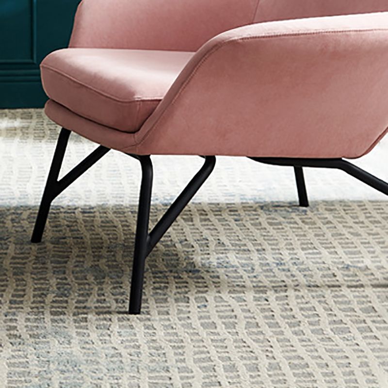 Contemporary 27.56" W Flared Arms Armchair with MW Base for Living Room