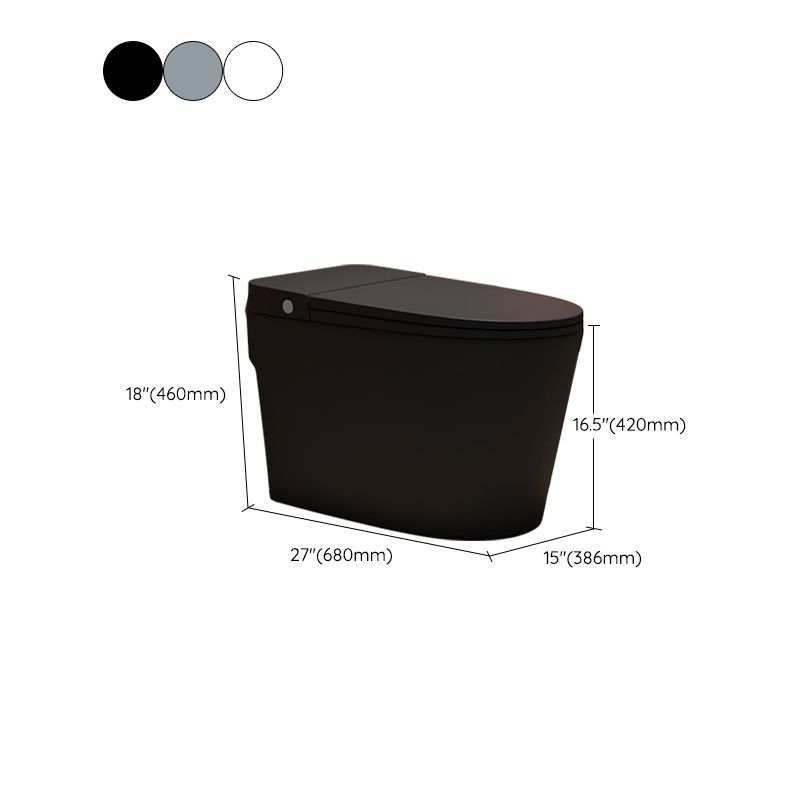 Modern Skirted Toilet Bowl Siphon Jet Toilet with Seat for Bathroom