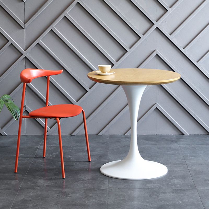 Sillas de comedor de estilo moderno, sillas laterales sin brazos con respaldo abierto y patas de metal para cocina