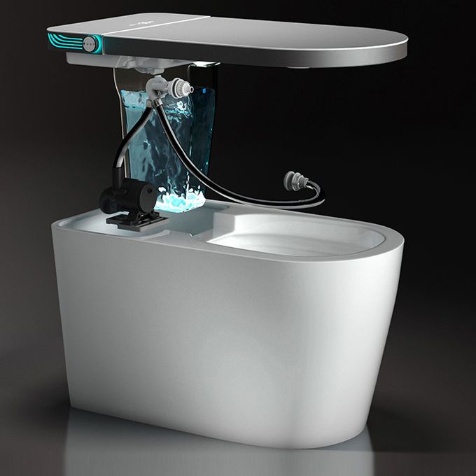 Modern Concealed Tank One Piece Toilet Floor Mounted Toilet Bowl for Washroom