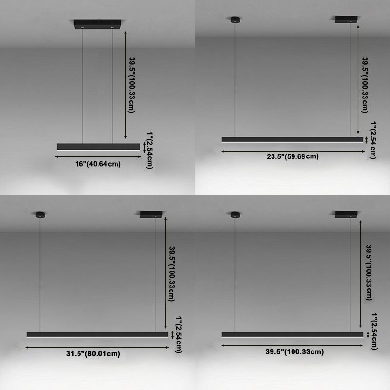 Lémière suspendue simple moderne LED DIGNAGE LED PRENDANT PRENDANT