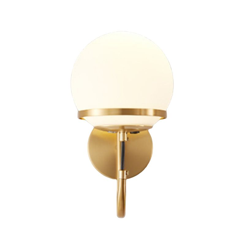 Global Wall Lighting Modern Glass 1 Light Rustic Wall Sconces in Gold