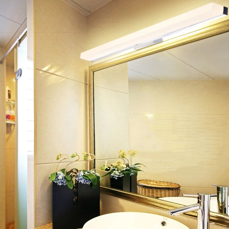 Elongated Vanity Light Fixtures Modern Simplicity Acrylic Wall Mount Lamp for Bathroom