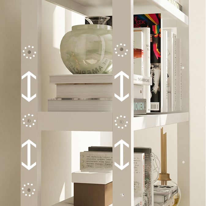 Open Bamboo Home Bookshelf Modern Etagere Shelf Bookcase with Shelves