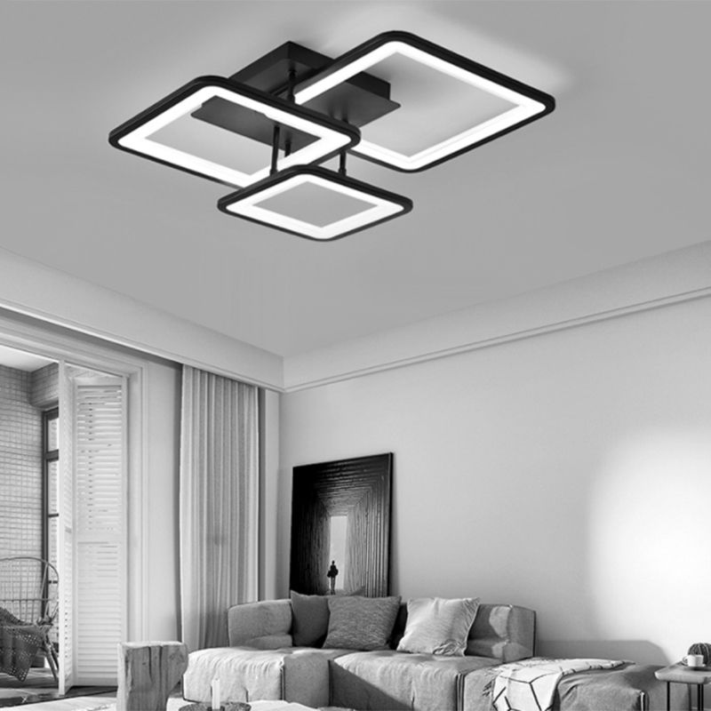 Plafonnier linéaire moderne à montage encastré, plafonnier Simple pour salle à manger