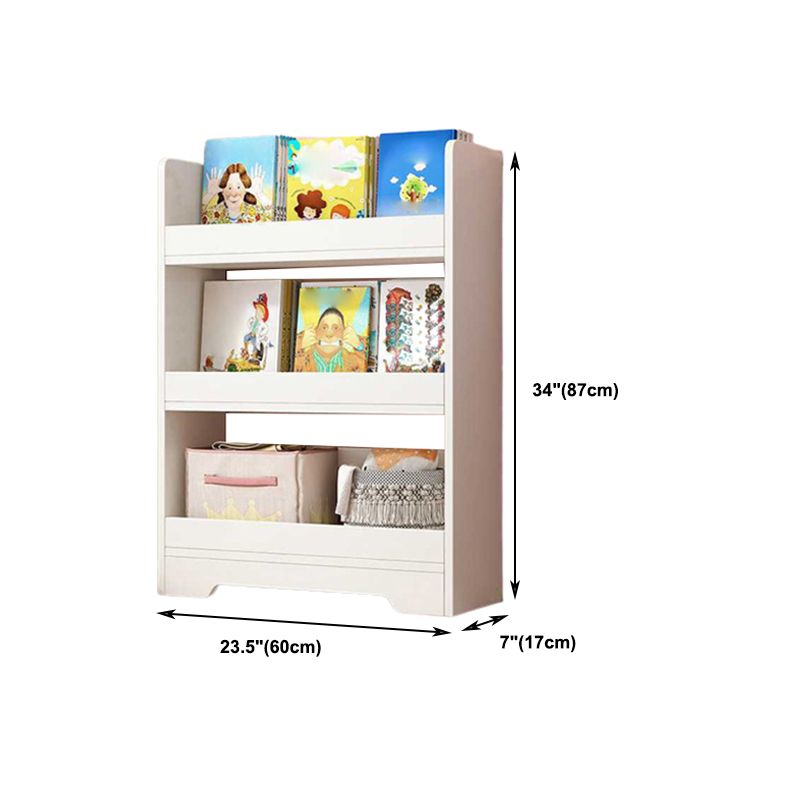 Engineer Wood Bookcase Modern Style Minimalist Home Bookshelf