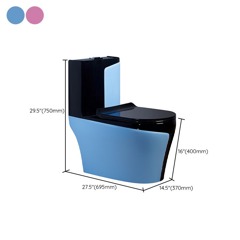 Modern All-In-One Toilet Bowl Floor Mounted Urine Toilet with Seat for Bathroom