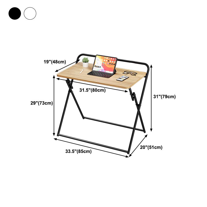 Modern Style Wooden Office Desk Rectangular Folding Writing Desk for Home