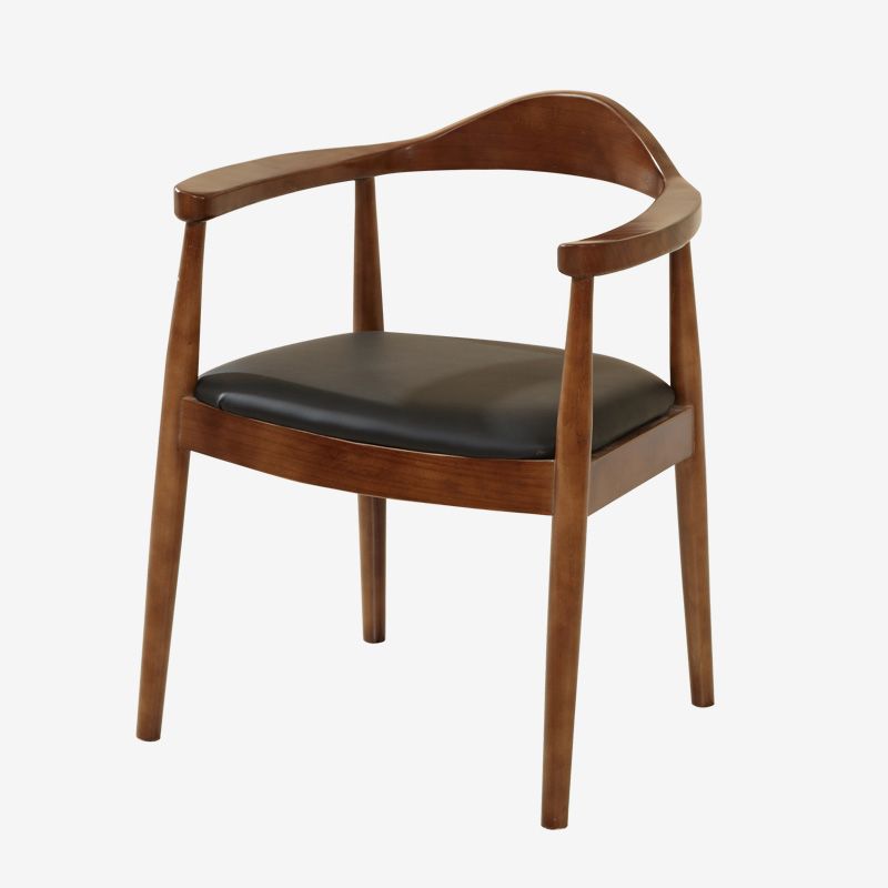 Scandinavian Style Wood Dining Chairs Open Back Dining Side Chair Home Side Chair
