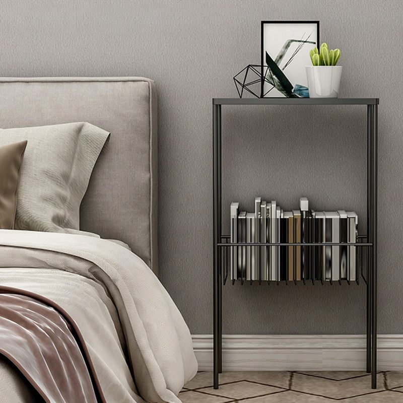 Contemporary 27.6" Tall 4 Legs End Table Rectangular Side Table