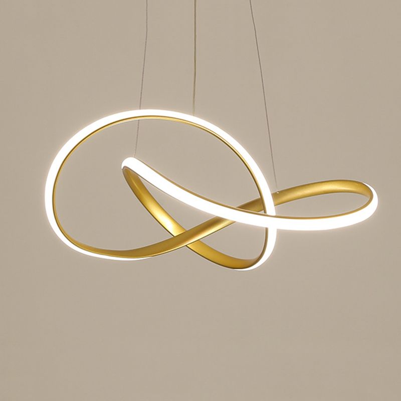 Gold Metal Hanging Pendant Lights Contemporary Hanging Lamps for Dining Room