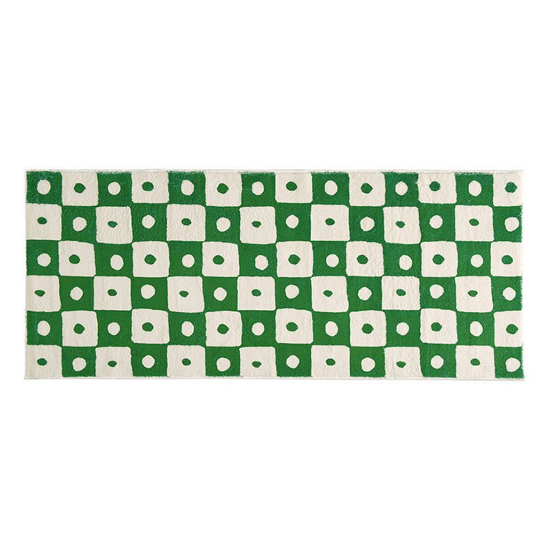 Modern Style Lattice Rug Rectangle Shape Stain Resistant Rug for Home Decor