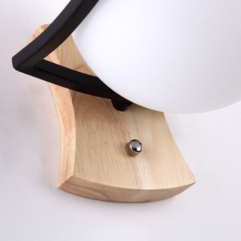 Glass Shade Wall Mounted Sconce Modern Wall Lights for Bedroom