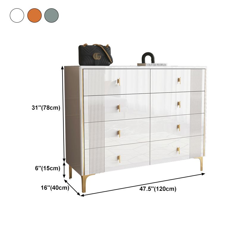 Modern Style Stone Buffet Sideboard 15.7"D Dining Room Buffet Server with Drawer