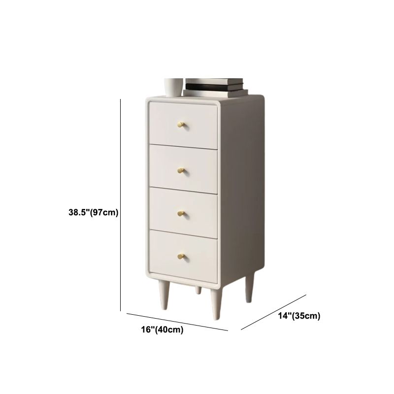 Classic Glam Solid Pine Storage Chest Dresser Vertical Dresser