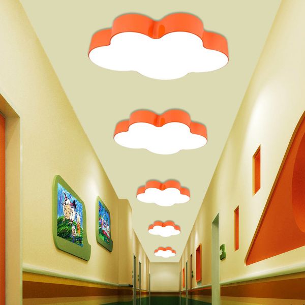 Cloud-shaped Flush Mount Light Fixture Modern Acrylic Flush Light