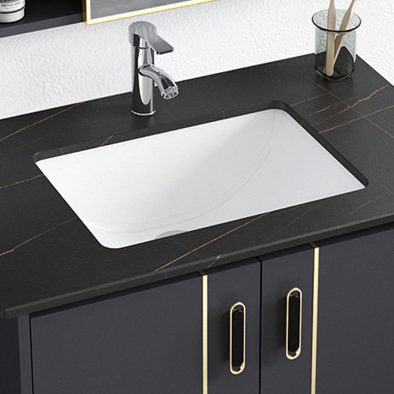 Bathroom Sink Vanity Rectangle Freestanding Mirror Standalone Cabinet Bath Vanity