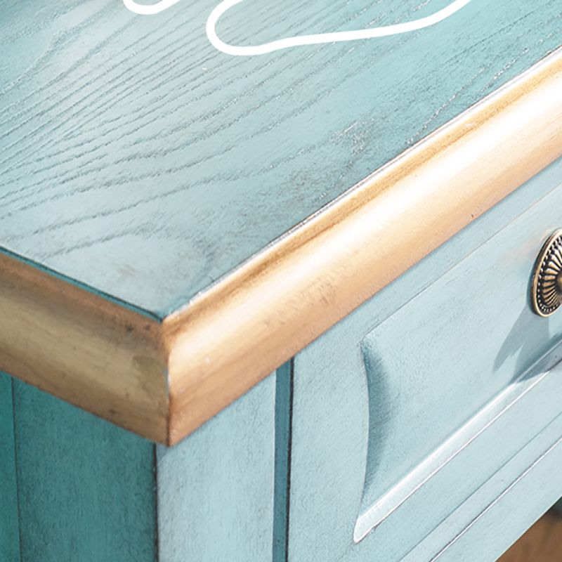 Victorian Make-up Vanity with Drawer and Mirror, Solid Wood Vanity Dressing Table