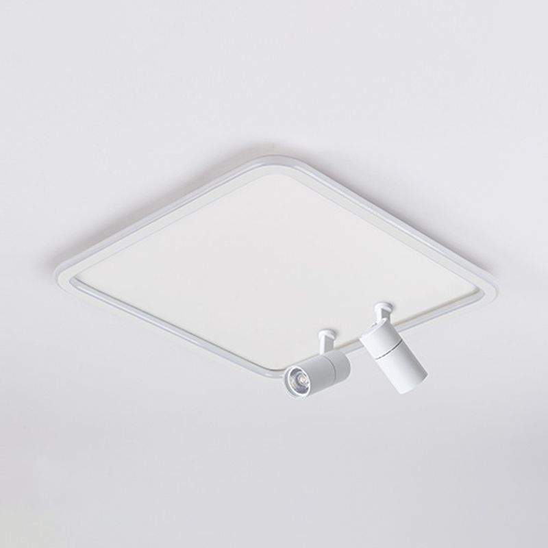 Voyant moderne LED Ultra-slim Square Flush Mount Ceiling Light Bedroom Light Restaurant Light in Nordic Style