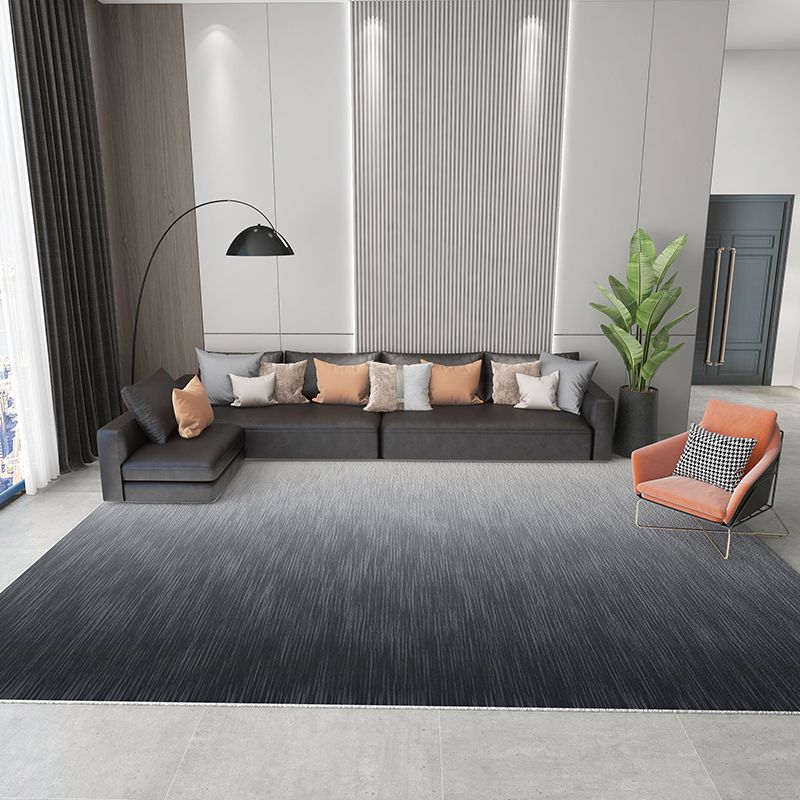 Novelty Colorblock Rug Morandi Color Area Rug Polyester Easy Care Carpet