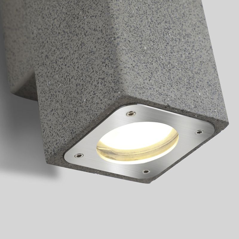 Contemporary Cement Wall Sconces Lighting Minimalist Wall Washer for Outdoor