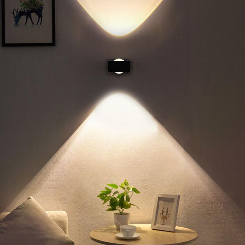 Square Shape Metal Wall Light Modern Style Multi Lights Wall Mount Light Fixture