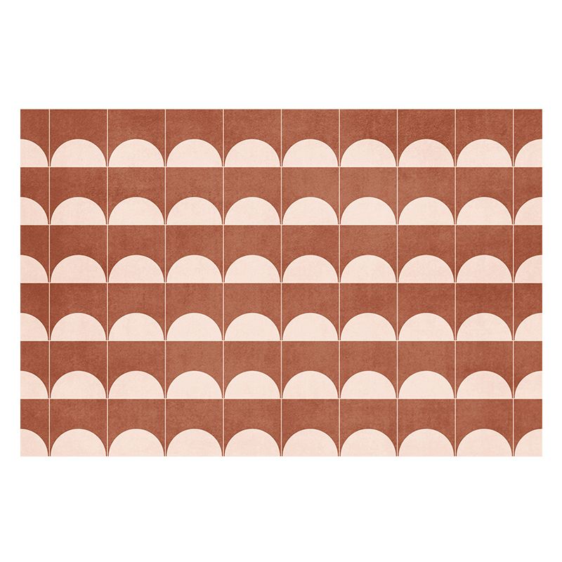 Modern Area Carpet Checkerboard Grid Pattern Rug Washable Polyester Carpet with Non-Slip Backing