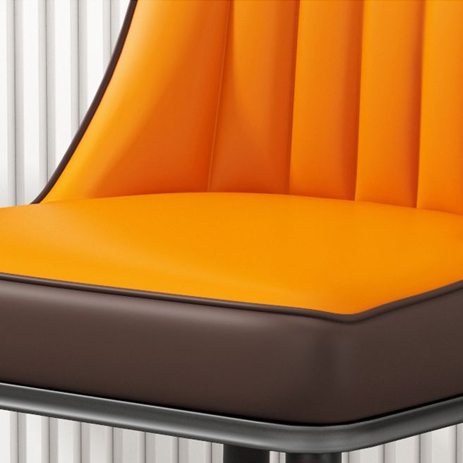 Silla auxiliar escandinava para el hogar, silla de comedor tapizada de Metal con respaldo Parsons