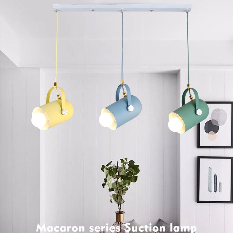 Spotlight cilindrico in metallo Macaron 1 Servizio Commercial Testa Accensione con maniglia regolabile