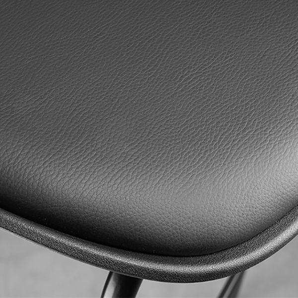 Modern Style Counter Stool Faux Leather Counter-height Stool for Indoor