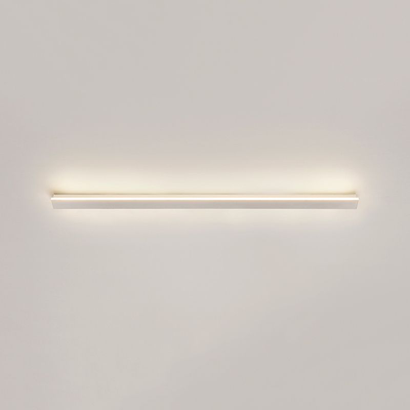 Plafonnier encastré à LED linéaire, luminaires de plafond modernes avec abat-jour en acrylique