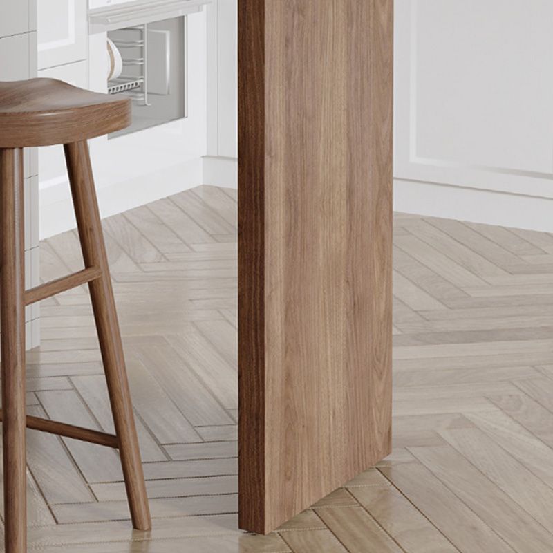 Indoor Contemporary Bar Dining Table Rectangle Wood Counter Table