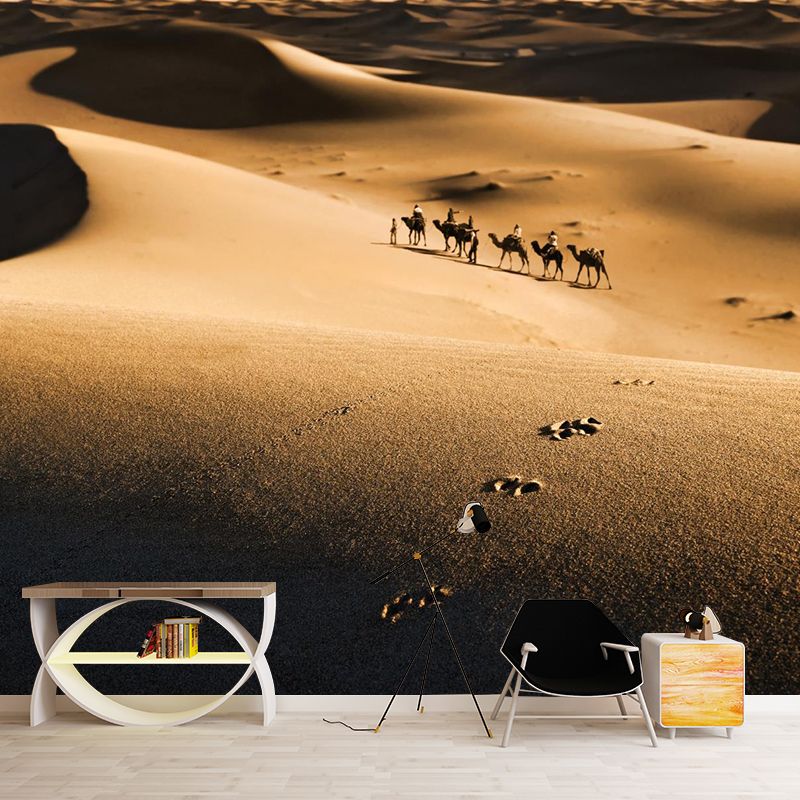 Big Desert Camel Mural Wallpaper Moisture Resistant Modern Bedroom Wall Covering