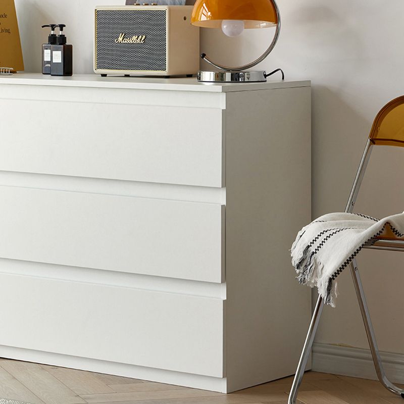 Contemporary Engineered Wood Vertical Storage Chest Bedroom Chest with Drawers