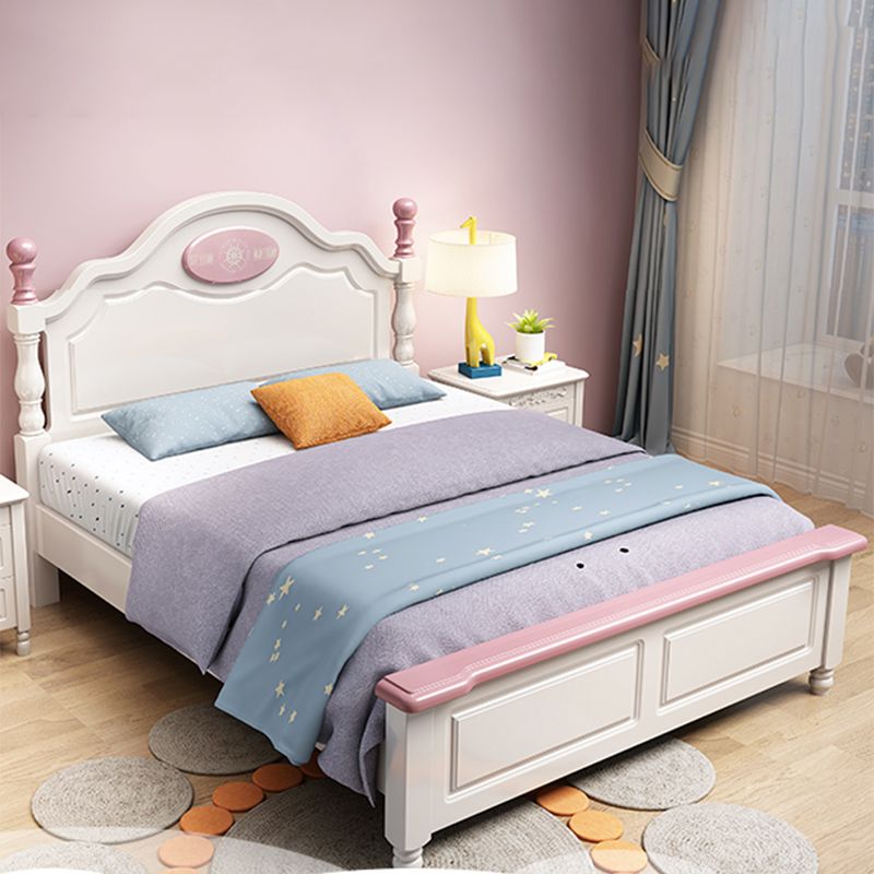 French Country Camel Back Headboard Standard Bed with Legs Bed