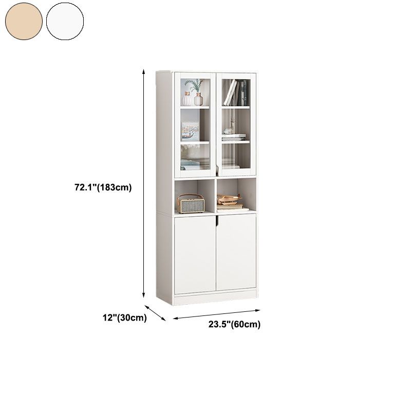 Closed Wooden Bookcase Modern Home Living Room Bedroom Standard Bookshelf