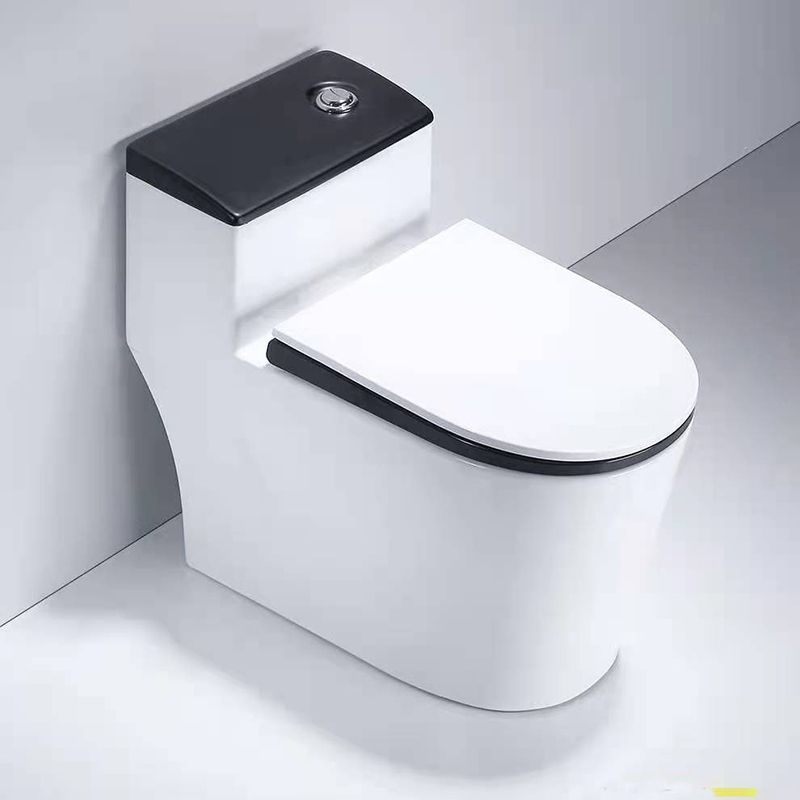 Indoor Ceramic Floor Mounted Toilet Modern All-In-One Toilet Bowl