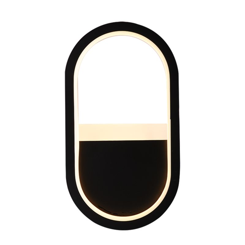 Salon du salon minimalisme moderne minimalisme LED de la forme ovale