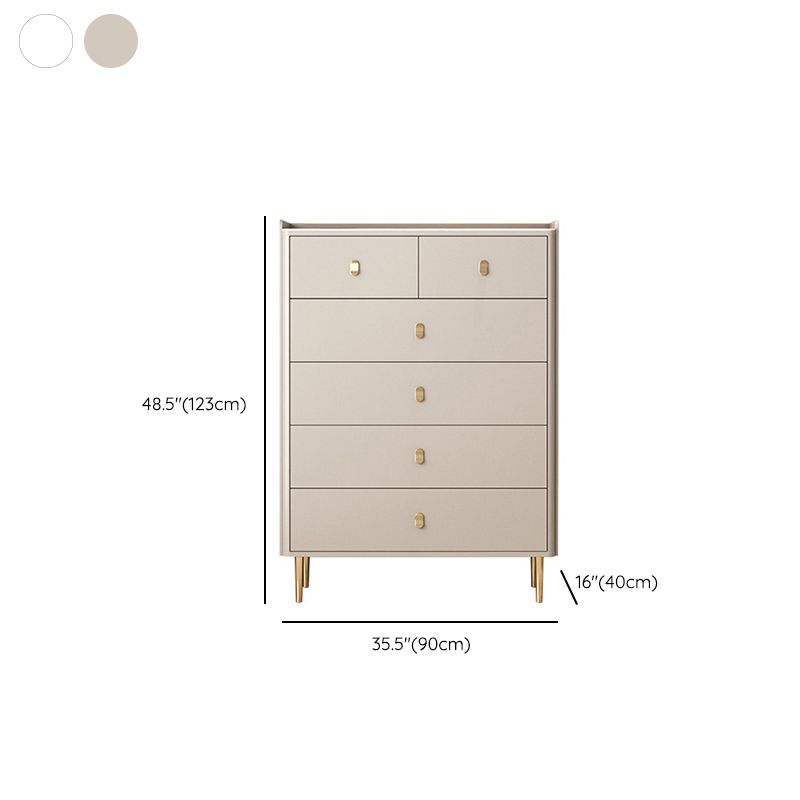 15.6-inch W Storage Chest Classic Glam Stone Storage Chest Dresser