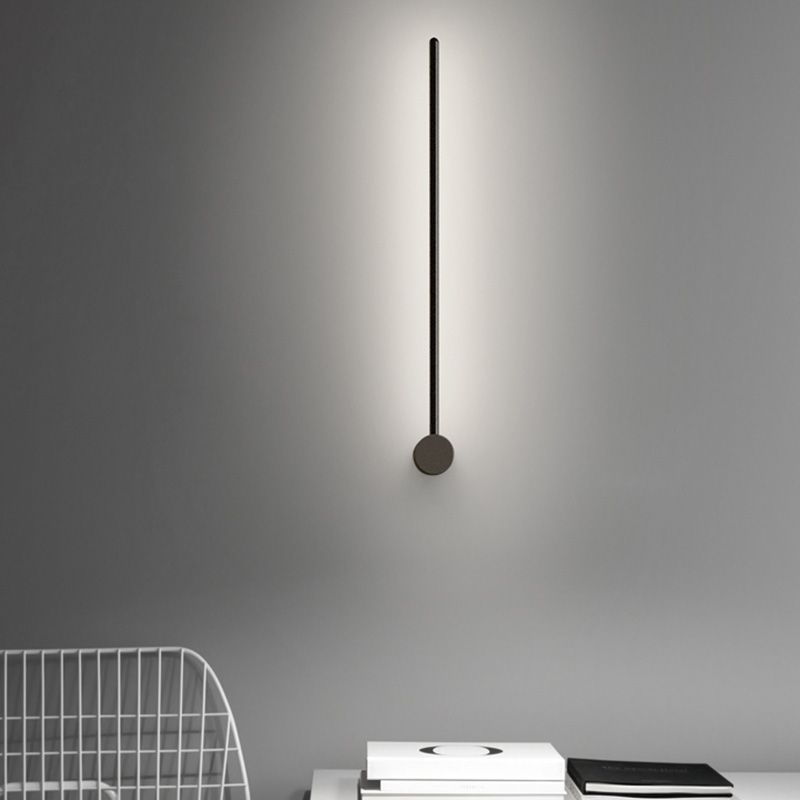 Soggiorno LED SCONCE LUMINA ALLA LAMA NORME NORME NORME MONTO MONTO CON OMBIO DI METALE LINEA