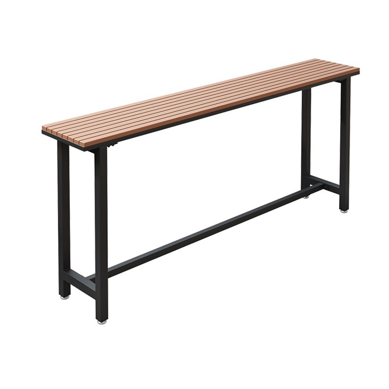 Outdoor 42-inch Height Bar Table Industrial Style Wood Top Bar Table