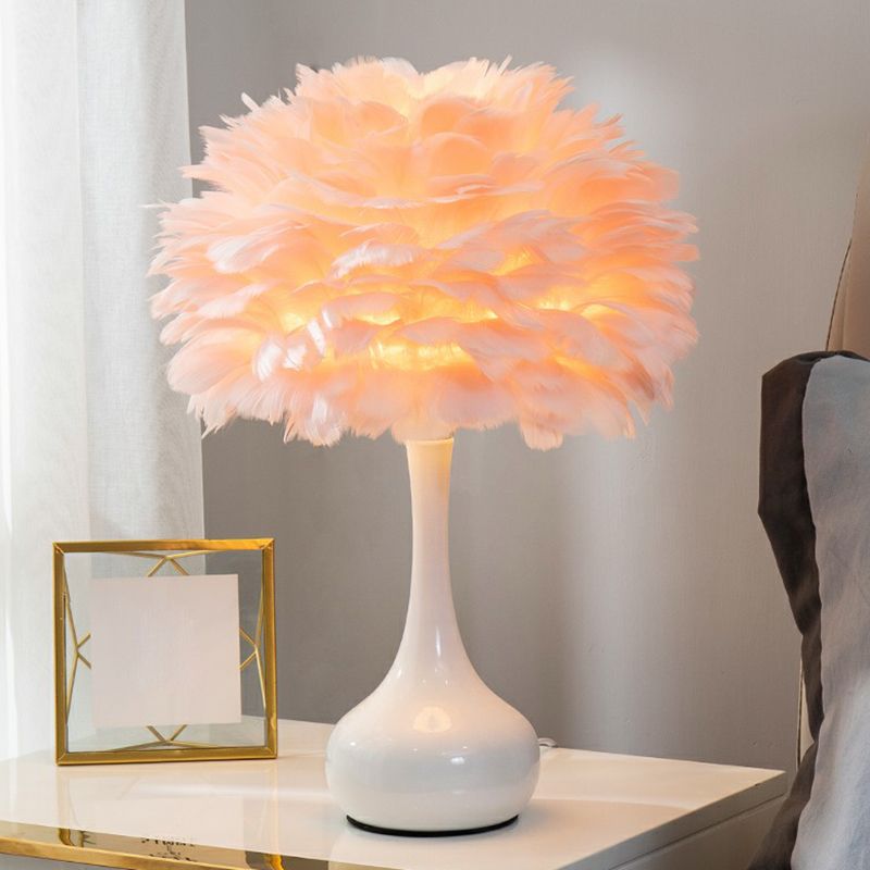 Éclairage de table nordique 1-Bulb Vase Vase Lampe Nordic 1-Bulb pour décoration de la chambre