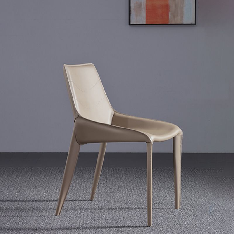 Contemporary Upholstered Dining Chairs Faux Leather Dining Room Chair
