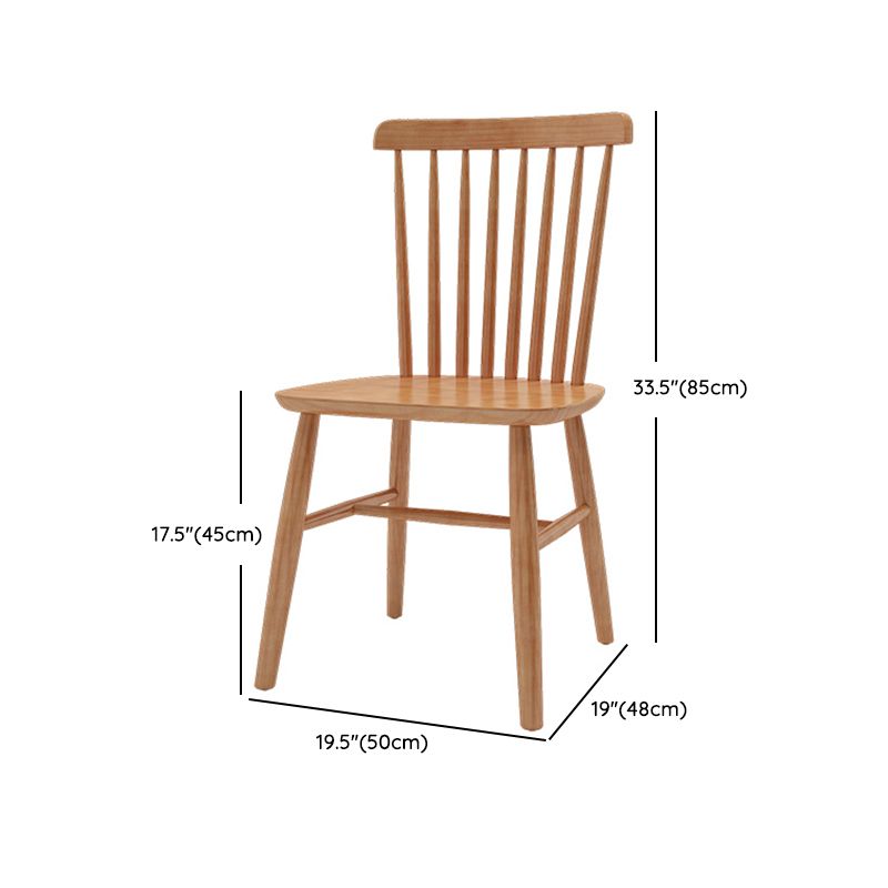 1/7 Pcs Solid Wood Dining Set Modern Rectangle Table Dining Set with Windsor Chairs