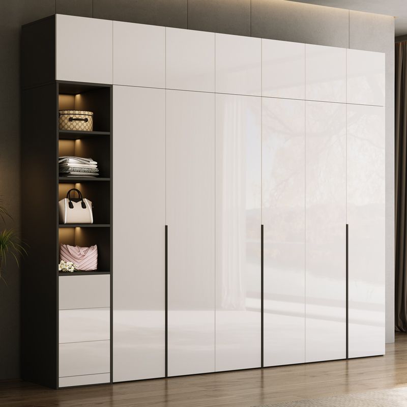Engineered Wood Wardrobe Closet Contemporary Hinged Wardrobe Armoire