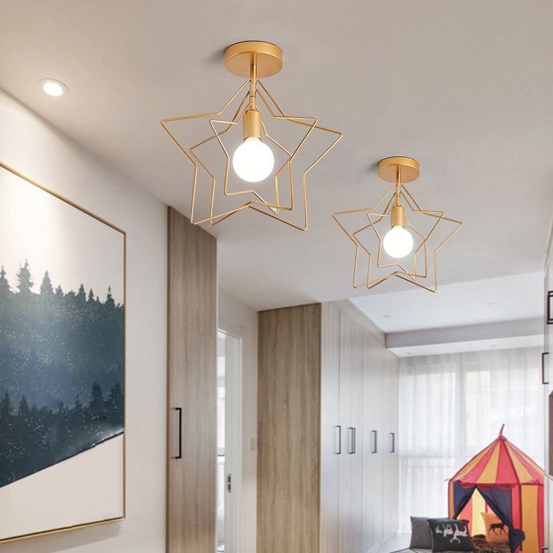 Simpuzzo di metallo rotabile Simplicity Light Bulb Single Bulb Onge Modern Style Aisle Secondo