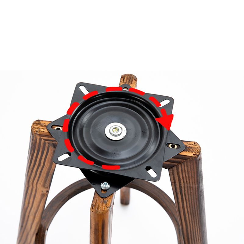 Tradition Armless Backrest Counter Stool Wood Household Bar Stool with Pedal
