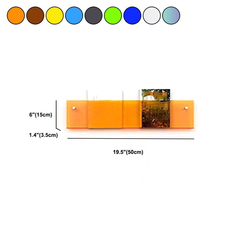 Modern Acrylic Bookcase, Bookshelf for Any Room, 6" H X 1.5" W