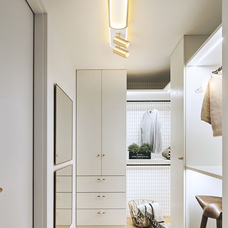 MODERNY SEMPLICITÀ LED OLLOGGIO LED SEMI FLUSH METALE LIGHITÀ IN IN INDIETTO